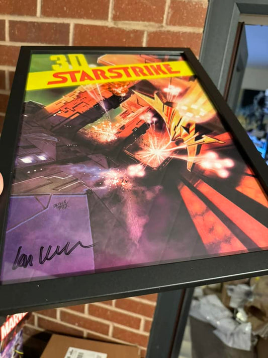 A3 Framed signed print - 3D Starstrike - signed Ian Oliver - Fusion Retro Books