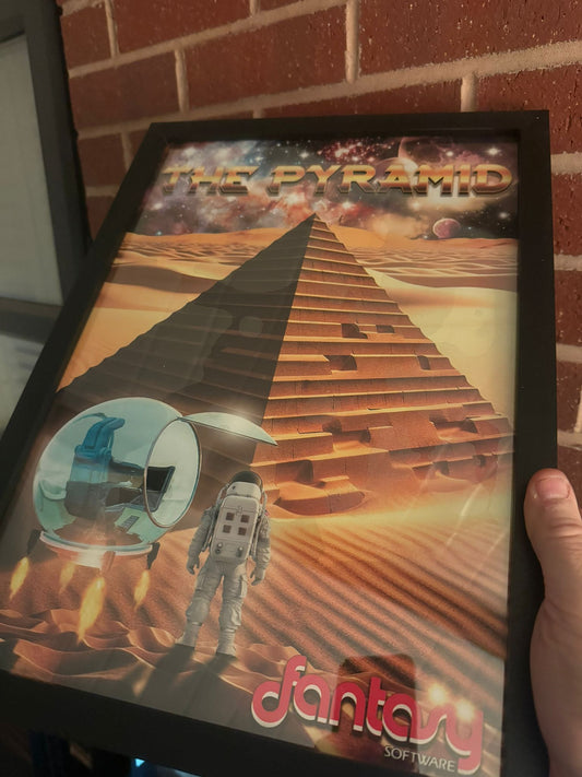 A3 Framed signed print - The Pyramid - signed Bob Hamilton - Fusion Retro Books