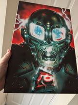 CRASH Chairman - Issue #1 - art by Oliver Frey, A3 canvas - Fusion Retro Books