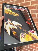 A3 Framed signed print - Uridium signed by Andrew Braybrook - Fusion Retro Books
