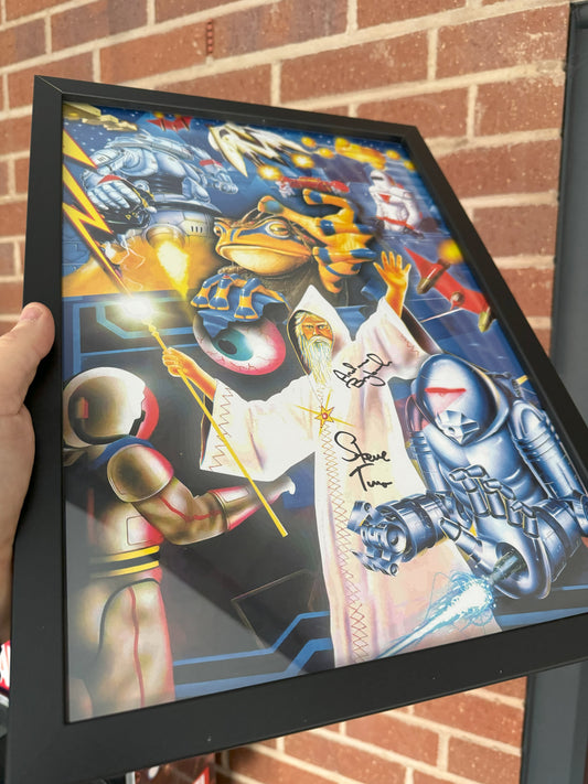 A3 Framed signed print - Graftgold - signed by Andrew Braybrook and Steve Turner - Fusion Retro Books